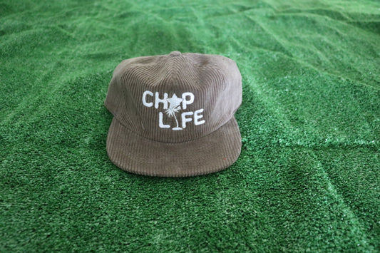 Chop Life Logo Corduroy Brown Cap