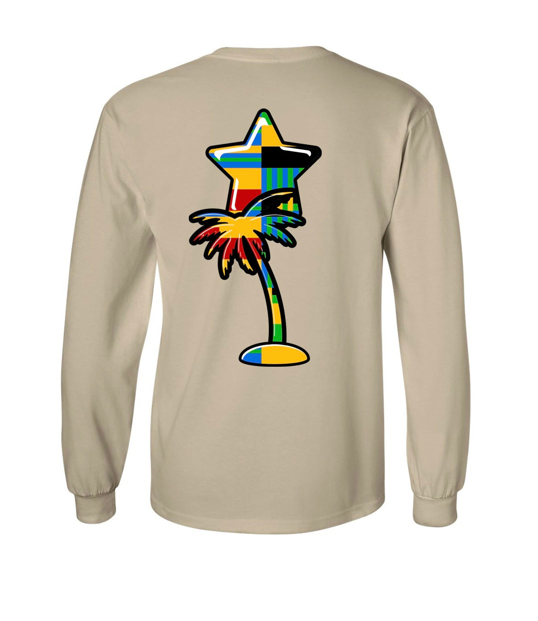 3 Year Anniversary Sandstone Kente Longsleeve T-shirt